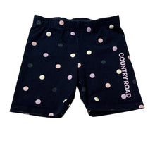 Load image into Gallery viewer, Girls Country Road, navy stretchy bike shorts, wash fade, FUC, size 3,