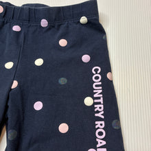 Load image into Gallery viewer, Girls Country Road, navy stretchy bike shorts, wash fade, FUC, size 3,