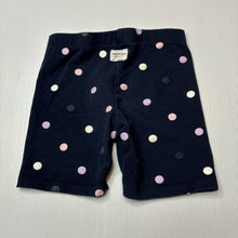 Load image into Gallery viewer, Girls Country Road, navy stretchy bike shorts, wash fade, FUC, size 3,