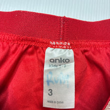 Load image into Gallery viewer, Girls Anko, lined red tulle &amp; gold glitter skirt, elasticated, GUC, size 3,