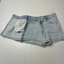 Load image into Gallery viewer, Girls Zara, blue denim shorts / skort, adjustable, GUC, size 8,