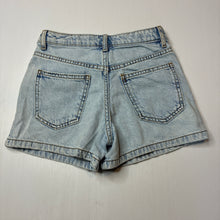 Load image into Gallery viewer, Girls Zara, blue denim shorts / skort, adjustable, GUC, size 8,
