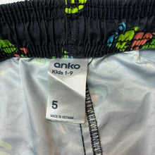 Load image into Gallery viewer, Boys Anko, lightweight board shorts, elasticated, FUC, size 5,