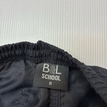 Load image into Gallery viewer, Boys B&amp;L, grey lightweight school shorts, elasticated, EUC, size 6,