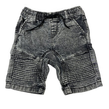 Load image into Gallery viewer, Boys Cotton On, stretch knit denim shorts, elasticated, FUC, size 5,