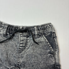 Load image into Gallery viewer, Boys Cotton On, stretch knit denim shorts, elasticated, FUC, size 5,