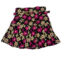 Load image into Gallery viewer, Girls floral, pleated skirt, elasticated, no labels, W: 24cm across unstretched, EUC, size 4-5,