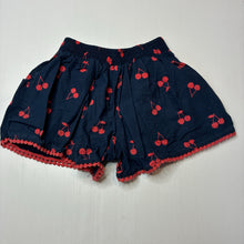 Load image into Gallery viewer, Girls Target, navy lightweight cotton shorts, elasticated, GUC, size 5,
