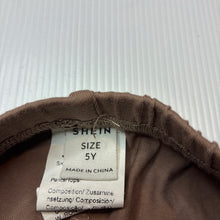 Load image into Gallery viewer, Girls SHEIN, brown stretchy bike shorts, EUC, size 5,