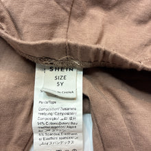 Load image into Gallery viewer, Girls SHEIN, brown stretchy bike shorts, EUC, size 5,