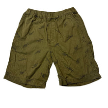 Load image into Gallery viewer, Boys Uniqlo, khaki cotton shorts, elasticated, dinosaurs, GUC, size 5-6,
