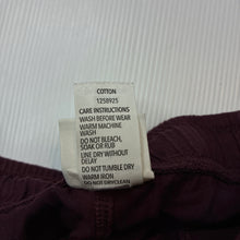 Load image into Gallery viewer, Unisex Brilliant Basics, maroon cotton shorts, elasticated, GUC, size 6,