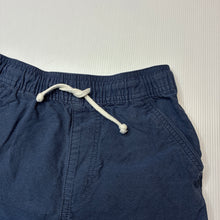 Load image into Gallery viewer, Boys Kids &amp; Co, blue cotton shorts, elasticated, wash fade, FUC, size 7,