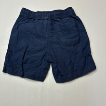Load image into Gallery viewer, Boys Kids &amp; Co, blue cotton shorts, elasticated, wash fade, FUC, size 7,