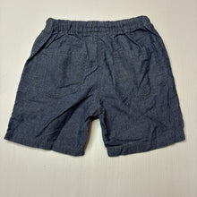 Load image into Gallery viewer, Boys Next, blue lightweight cotton shorts, elasticated, GUC, size 3-4,