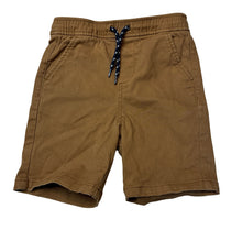 Load image into Gallery viewer, Boys Anko, brown stretch cotton shorts, elasticated, EUC, size 6,