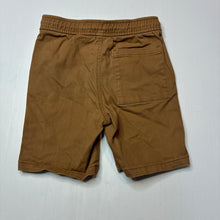 Load image into Gallery viewer, Boys Anko, brown stretch cotton shorts, elasticated, EUC, size 6,