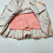 Load image into Gallery viewer, Girls stretchy, skirt, built in shorts, elasticated, wash fade, FUC, size 4,