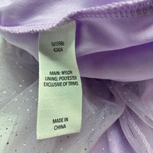 Load image into Gallery viewer, Girls KID, lined purple tulle &amp; silver glitter skirt, elasticated, EUC, size 4,