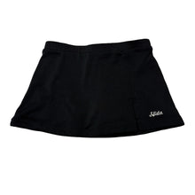 Load image into Gallery viewer, Girls SFIDA, black sports skirt, built-in shorts, elasticated, EUC, size 6,