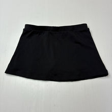Load image into Gallery viewer, Girls SFIDA, black sports skirt, built-in shorts, elasticated, EUC, size 6,