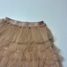 Load image into Gallery viewer, Girls Zara, lined tiered tulle party skirt, elasticated, GUC, size 7,