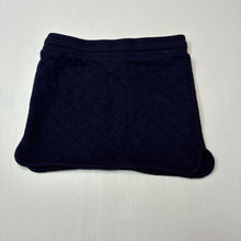 Load image into Gallery viewer, Girls Seed, navy quilted cotton skirt, elasticated, EUC, size 5,