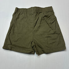Load image into Gallery viewer, Unisex khaki, cotton shorts, elasticated, EUC, size 3,