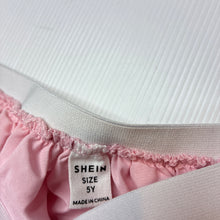 Load image into Gallery viewer, Girls SHEIN, lined pink tulle skirt, elasticated, GUC, size 5,