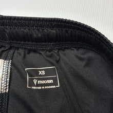 Load image into Gallery viewer, Boys Macron, black sports / activewear shorts, W: 31.5cm across unstretched, EUC, size 12-14,
