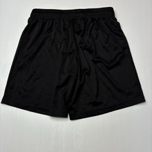 Load image into Gallery viewer, Boys Macron, black sports / activewear shorts, W: 31.5cm across unstretched, EUC, size 12-14,