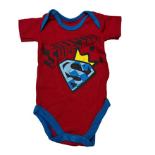 Load image into Gallery viewer, Boys DC Comics, Superman, super baby cotton bodysuit / romper, EUC, size 0000,