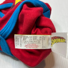 Load image into Gallery viewer, Boys DC Comics, Superman, super baby cotton bodysuit / romper, EUC, size 0000,