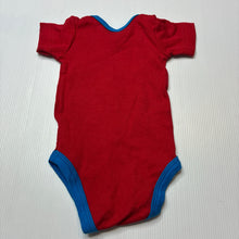 Load image into Gallery viewer, Boys DC Comics, Superman, super baby cotton bodysuit / romper, EUC, size 0000,