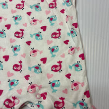 Load image into Gallery viewer, Girls Tiny Little Wonders, soft cotton romper, birds, EUC, size 0000,