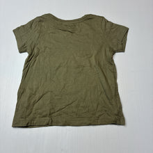 Load image into Gallery viewer, Girls Anko, khaki cotton t-shirt, butterfly, EUC, size 2,