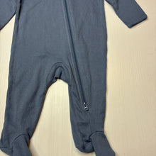 Load image into Gallery viewer, Unisex Anko, ribbed cotton zip coverall / romper, EUC, size 000,