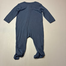 Load image into Gallery viewer, Unisex Anko, ribbed cotton zip coverall / romper, EUC, size 000,