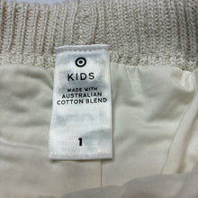Load image into Gallery viewer, Girls Target, lined knitted cotton shorts, elasticated, EUC, size 1,