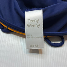 Load image into Gallery viewer, Unisex Teeny Weeny, reversible UPF 50+ swim hat, EUC, size 1-2,