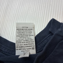 Load image into Gallery viewer, Boys Target, navy cotton t-shirt / top, GUC, size 00,