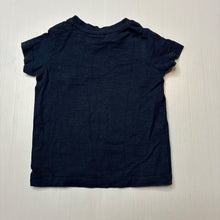 Load image into Gallery viewer, Boys Target, navy cotton t-shirt / top, GUC, size 00,