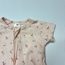 Load image into Gallery viewer, Girls Target, stretchy organic cotton blend zip romper, EUC, size 000,