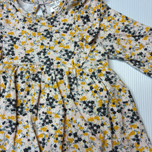 Load image into Gallery viewer, Girls Baby Berry, floral stretch cotton romper dress, EUC, size 00, L: 36cm