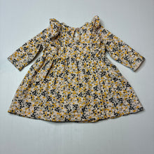 Load image into Gallery viewer, Girls Baby Berry, floral stretch cotton romper dress, EUC, size 00, L: 36cm