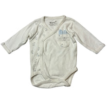 Load image into Gallery viewer, Unisex Biorganic, soft feel organic cotton bodysuit / romper, EUC, size 0000,