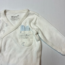 Load image into Gallery viewer, Unisex Biorganic, soft feel organic cotton bodysuit / romper, EUC, size 0000,