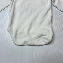 Load image into Gallery viewer, Unisex Biorganic, soft feel organic cotton bodysuit / romper, EUC, size 0000,