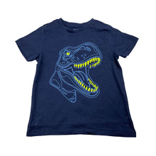 Load image into Gallery viewer, Boys KID, navy cotton t-shirt, dinosaur, EUC, size 2,