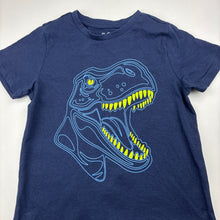 Load image into Gallery viewer, Boys KID, navy cotton t-shirt, dinosaur, EUC, size 2,